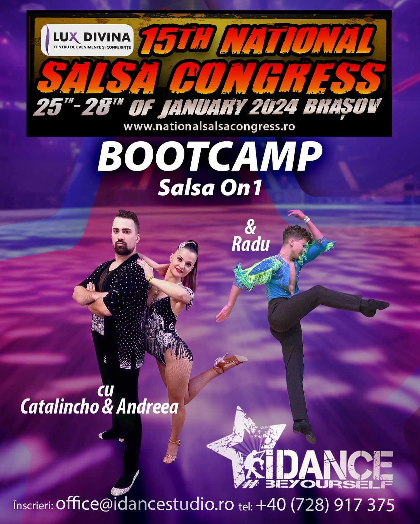 Bootcamp Salsa on1 cu Catalincho, Andreea si Radu